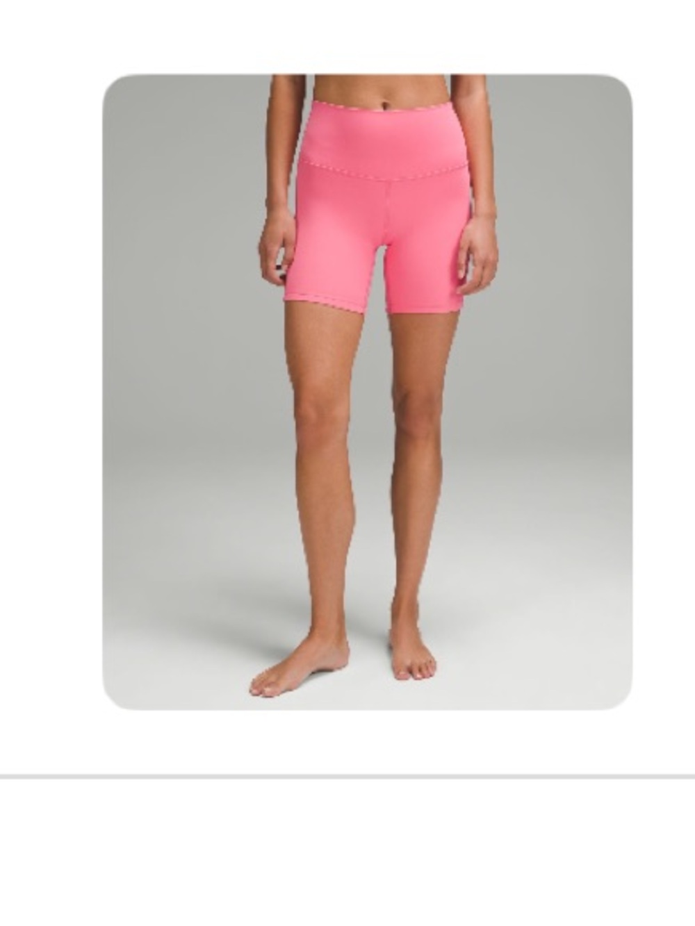 NWT lululemon Align High-Rise 6" Short in Sakura Pink